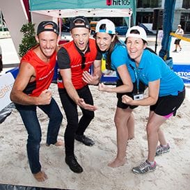 CORPORATES SERVE UP FOR CHARITY CORPORATES SERVE UP FOR CHARITY